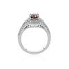 Natural Color Change Garnet and Diamond Ring