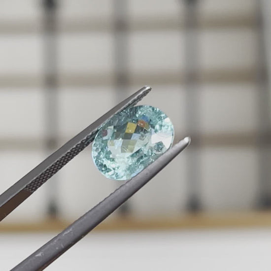 Load and play video in Gallery viewer, Natural Paraiba Tourmaline 3.42 Carats
