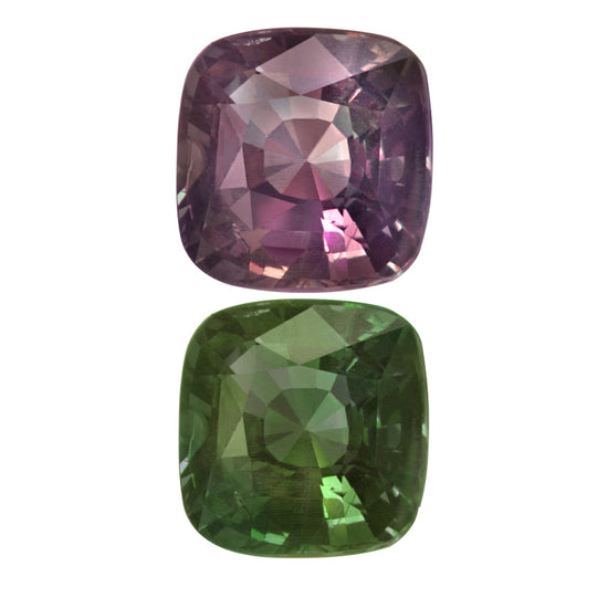 Natural Alexandrite Blue-Green Changing to Purple Color Cushion shape  3.26 Carats With GIA Report