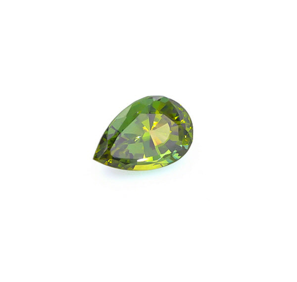 Natural Unheated Green Zoisite Pear Shape 6.96 Carats With GIA Report