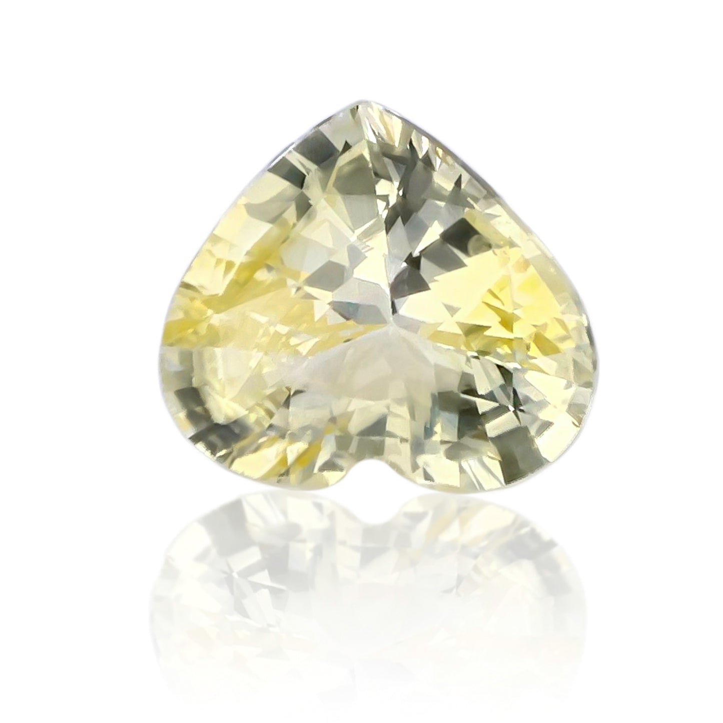 Natural Unheated Yellow Sapphire Heart Shape 3.50 carats