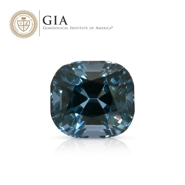 Natural Unheated Blue Spinel Cushion Shape 4.18ct With GIA Report