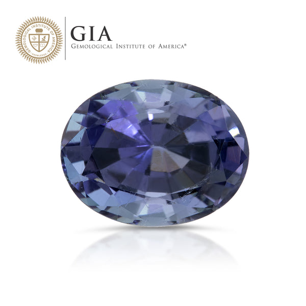 Natural Copper Bearing Tourmaline Purple Changing to Grayish Blue 6.07 Carats With GIA Report