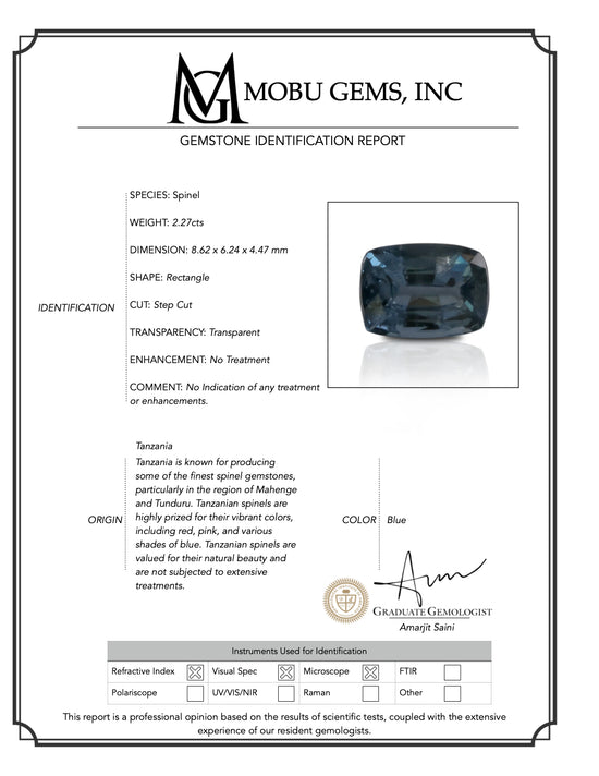 Load image into Gallery viewer, Natural Blue Spinel 2.27 Carats
