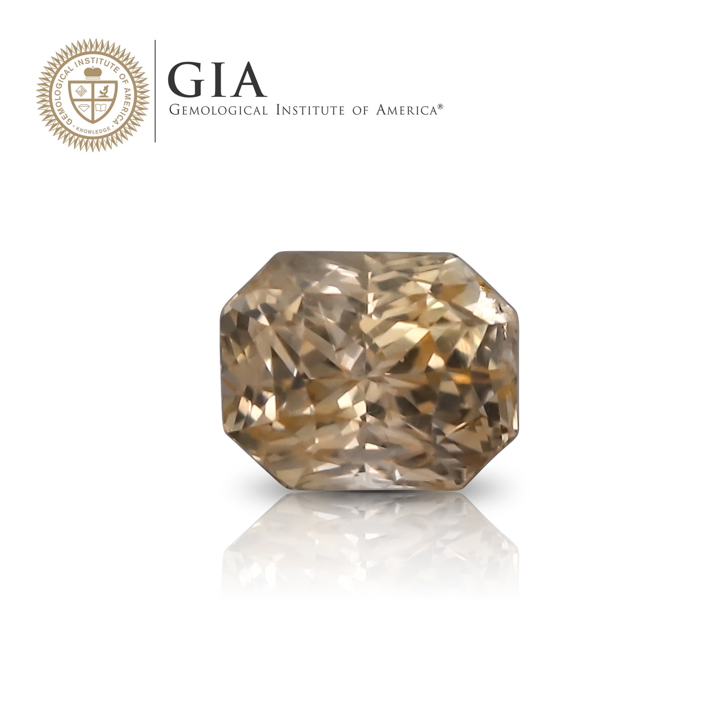 Natural Yellow Orange 3.02 Carats With GIA Report