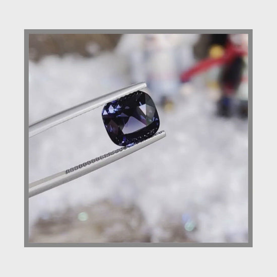 Load and play video in Gallery viewer, Natural RARE Color Change Spinel 5.64 Carats With GIA Report
