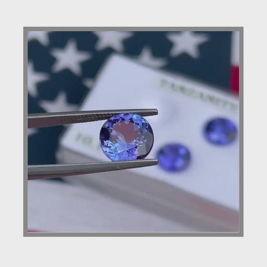 Load and play video in Gallery viewer, Natural Tanzanite Set 10.18 Carats
