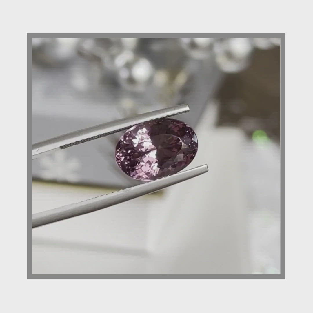 Load and play video in Gallery viewer, Natural Purple Spinel 6.70 Carats
