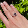 Natural Color-change Garnet 2.97 Carats and Diamond Ring