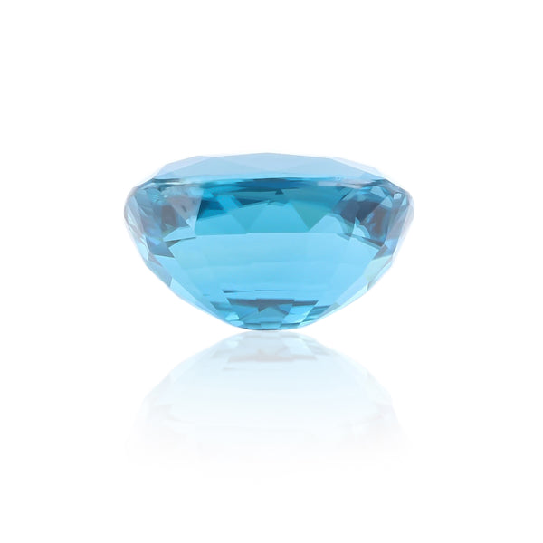 Natural Blue Zircon Emerald Shape 14.02 Carats