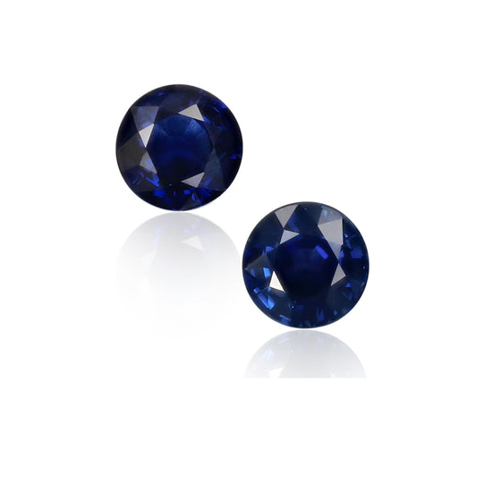 Natural Blue Sapphire Pair 2.75 Total Carats