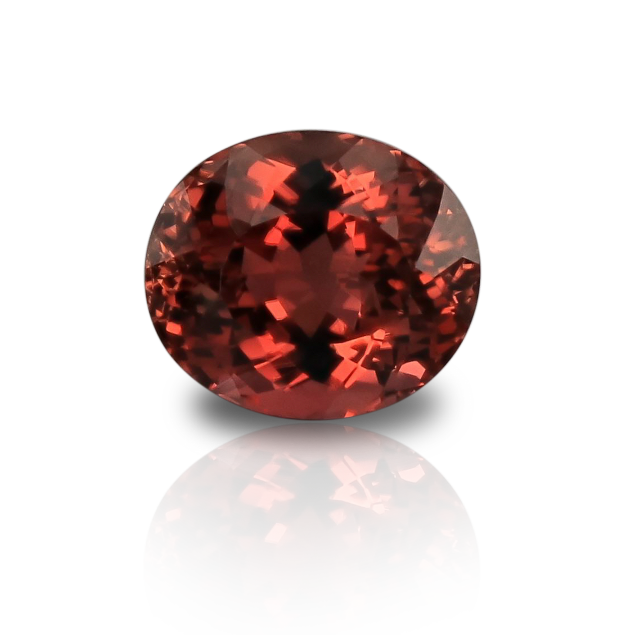 Tourmaline Marron-orange Du Nigeria - 10.73 Carats - Taille émeraude - Naturelle Sans Traitement