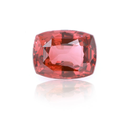 Natural Unheated Orange Spinel Orange Red Color Cushion Shape 8.39ct With GIA Report