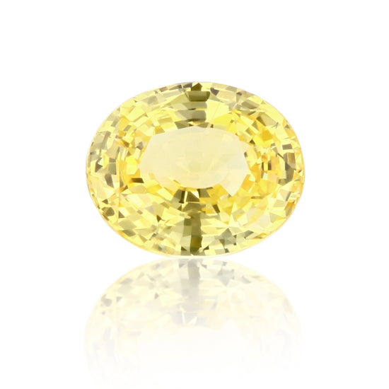 Natural Unheated Yellow Sapphire 6.08 carats With GIA Report