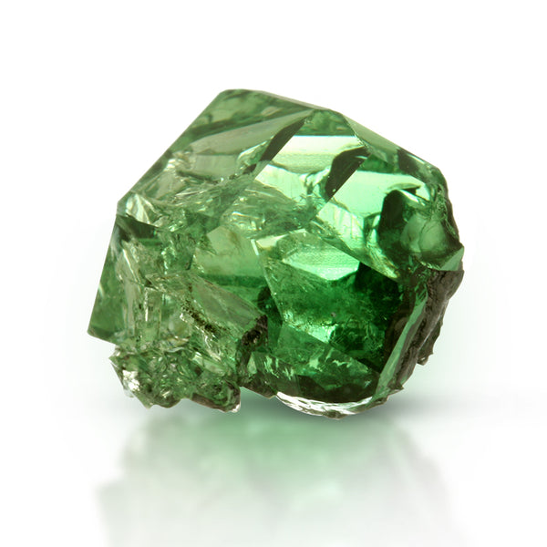 Natural Grossular Garnet Green Color Crystal 22.15 Carats