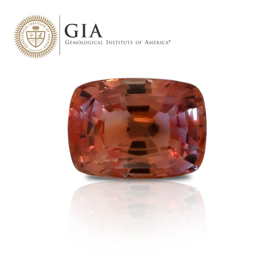 Natural Orange Sapphire 3.13 Carats With GIA Report