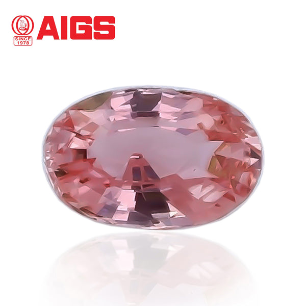 Natural Unheated Padpradsacha Sapphire 1.11 Carats With AIGS Report