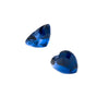 Natural Blue Sapphire Pair Heart Shape 4.03 Total Carat Weight With GIA Report
