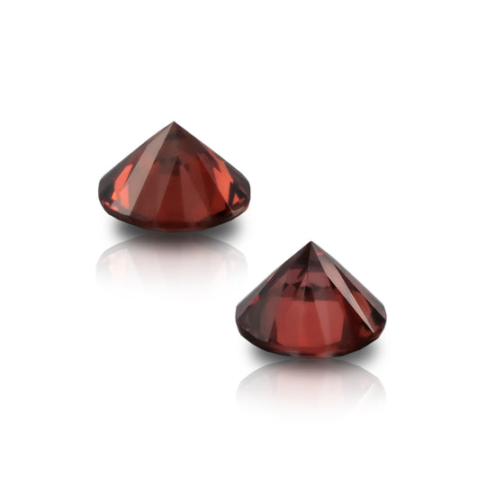 Natural Red Zircon Pair 6.72 Total Carats
