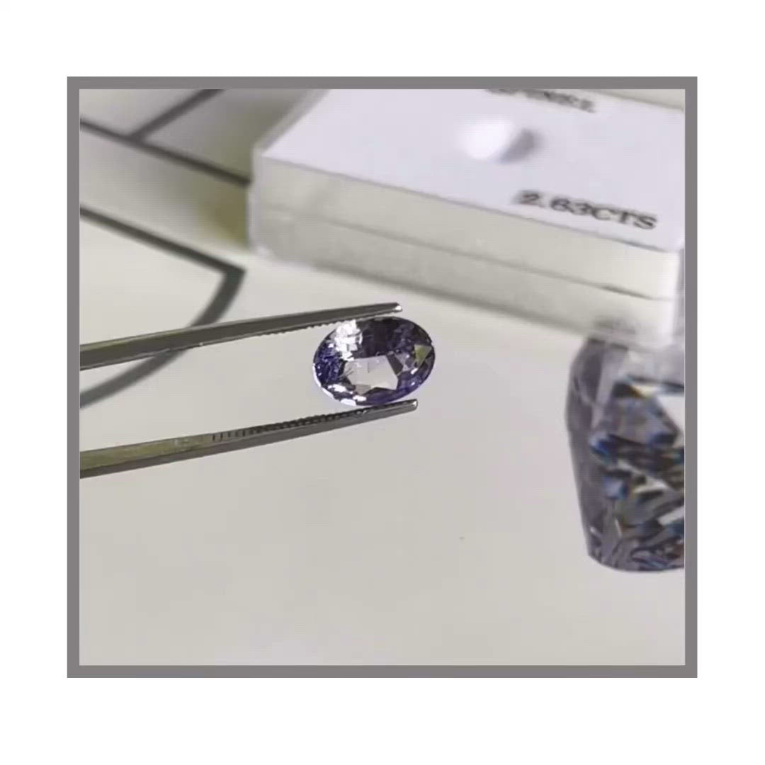 Load and play video in Gallery viewer, Natural Blue Spinel 2.63 Carats
