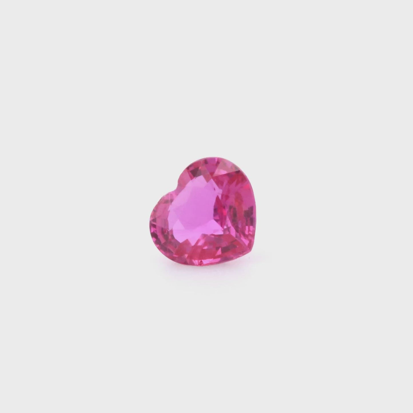 Load and play video in Gallery viewer, Natural Madagascar Ruby Heart Shape Purplish Red Color 1.52 Carats
