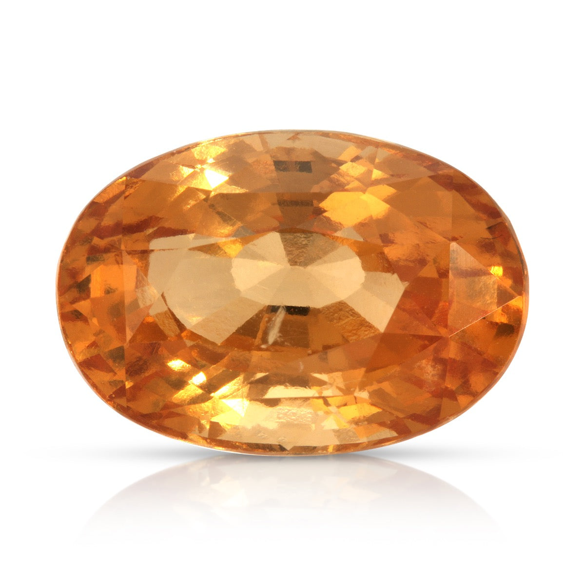 Natural Unheated Hessonite Garnet Yellowish Orange Color 14.64 Carats With GIA report