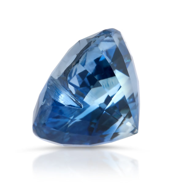 Natural Unheated Blue Sapphire Heart Shape 4.34 Carats With GIA Report