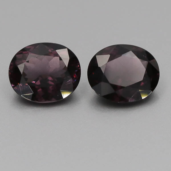 Natural Purple Spinel Pair 10.63 Total Carats