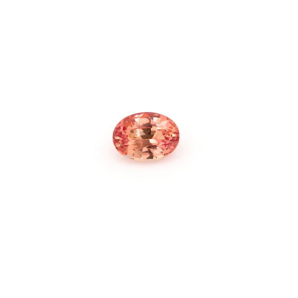 Natural Heated Padparadscha Sapphire Pinkish Orange Oval Shape 2.71ct With GRS Report