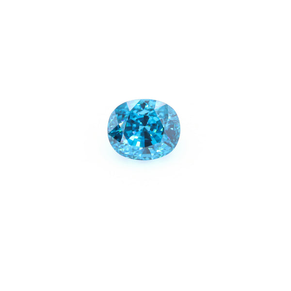 Natural Blue Zircon Oval Shape 13.81 Carats