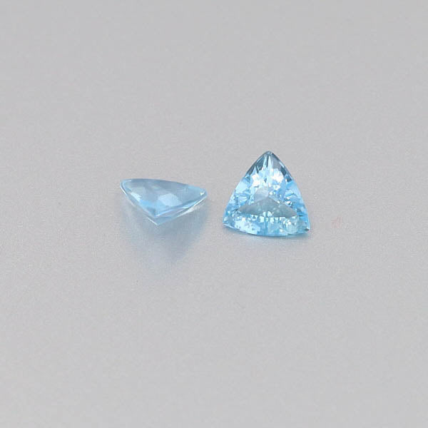 Natural Aquamarine Pair 0.92 Total Carats Weight