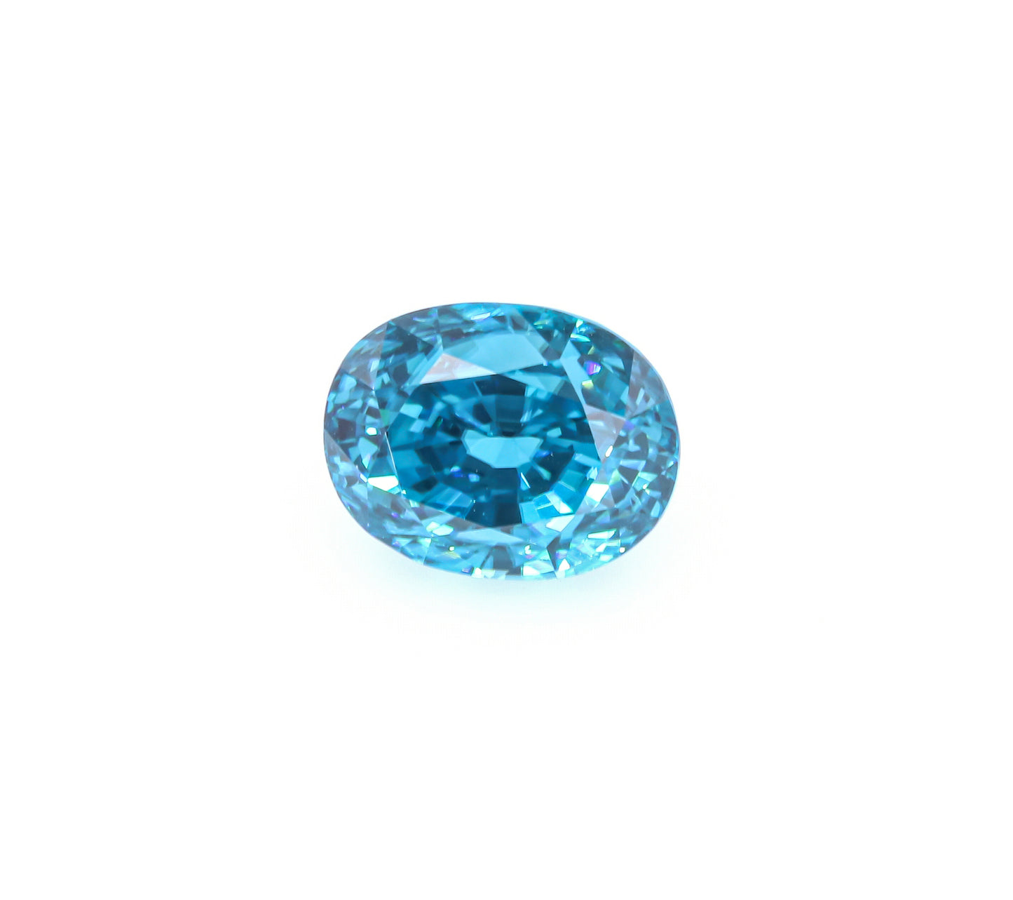 Natural Blue Zircon Oval Shape 17.33 Carats