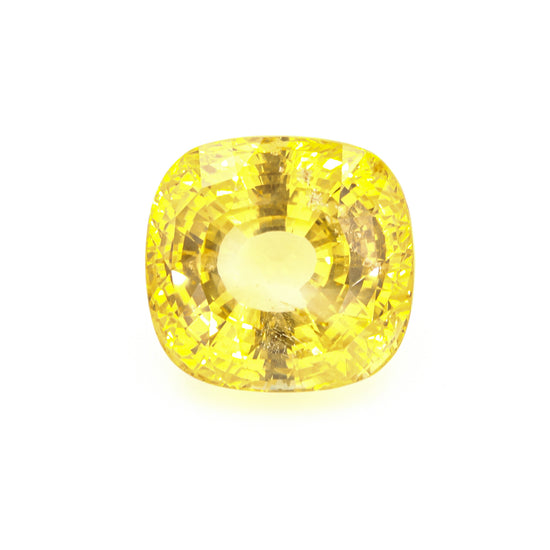 Natural Unheated Ceylon Yellow Sapphire Cushion Shape 59.81ct With GIA Report