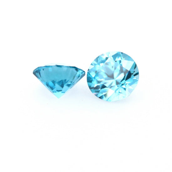 Natural Zircon Blue Color Round Shape 5.60ct