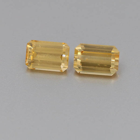 Natural Canary Garnet Pair 5.87 Total Carats