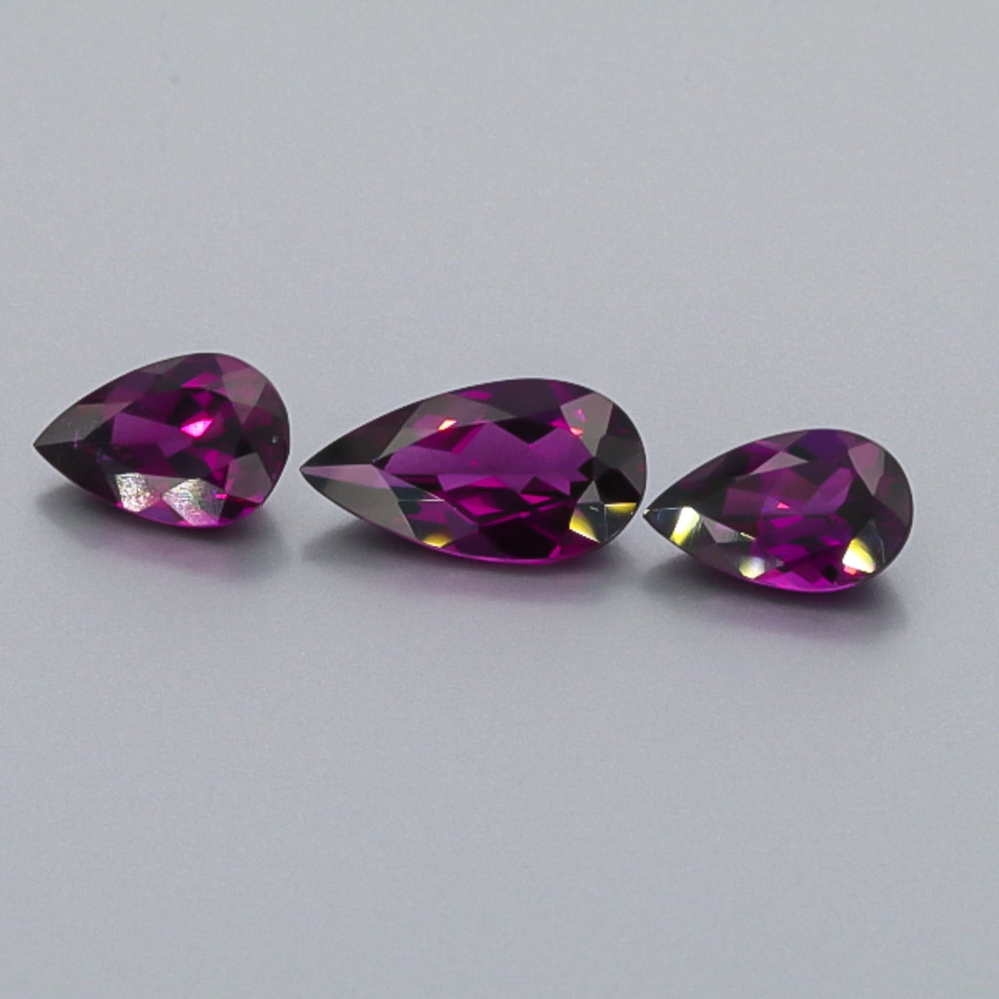 Natural Purple Garnet Set 14.20 Total Carat