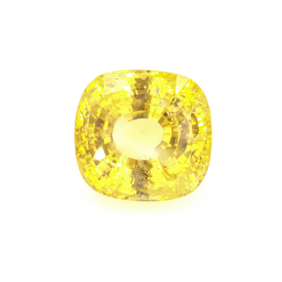 Natural Unheated Ceylon Yellow Sapphire Cushion Shape 59.81ct With GIA Report