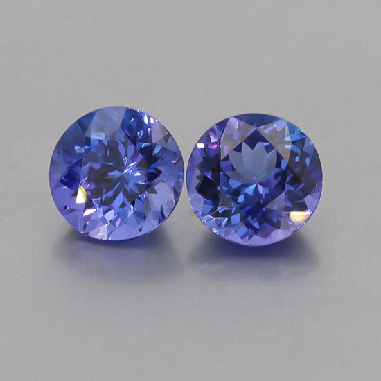 Natural Tanzanite Pair 10.97 Total Carats