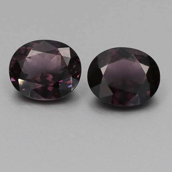 Natural Purple Spinel Pair 10.63 Total Carats