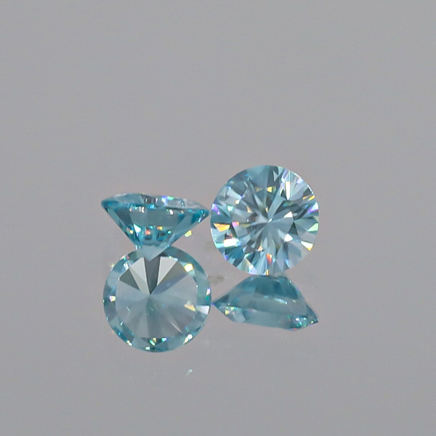 Natural Blue Zircon Pair 3.32 Total Carats