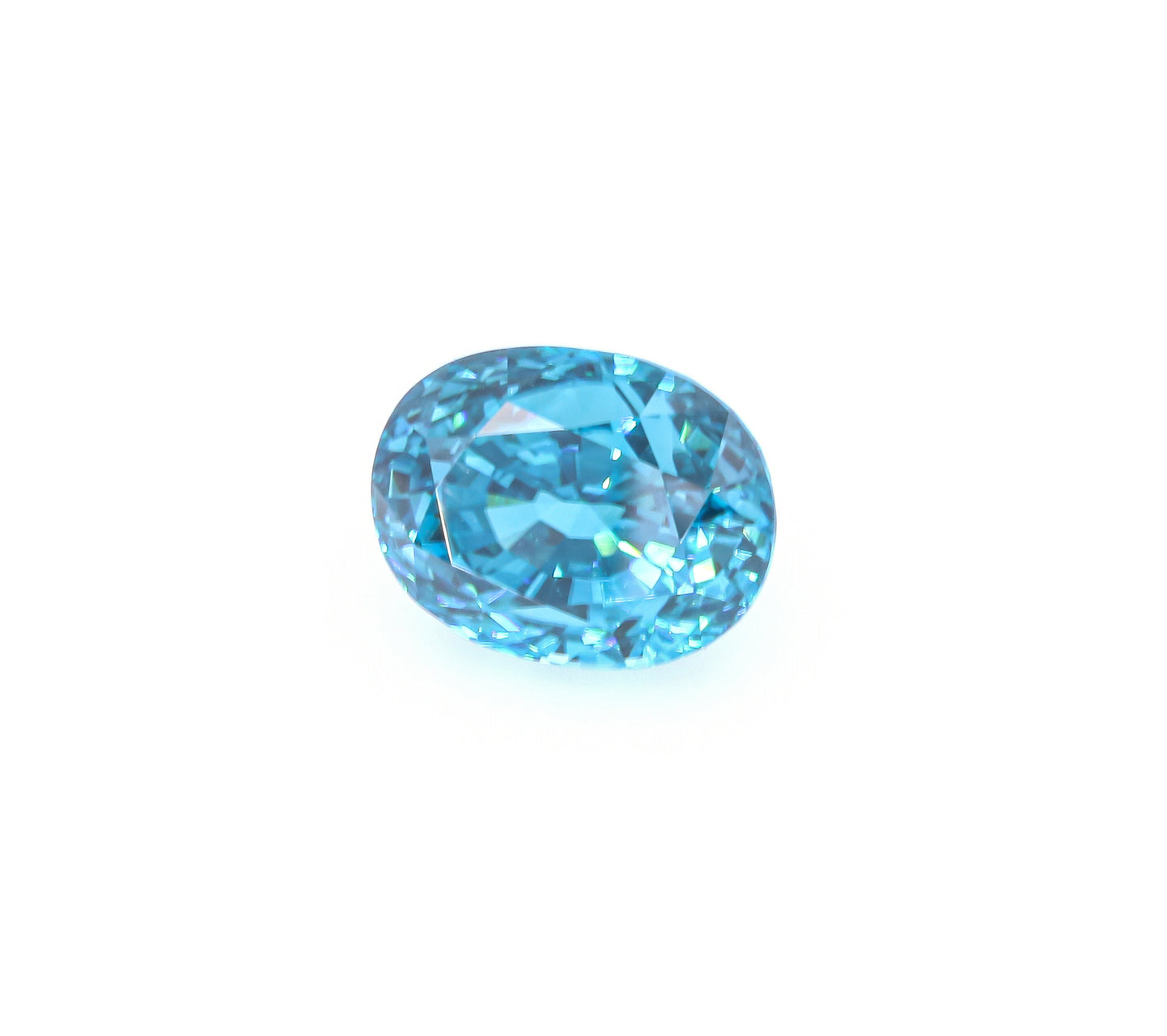 Natural Blue Zircon Oval Shape 17.33 Carats