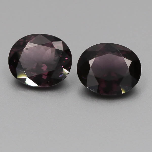 Natural Purple Spinel Pair 10.63 Total Carats