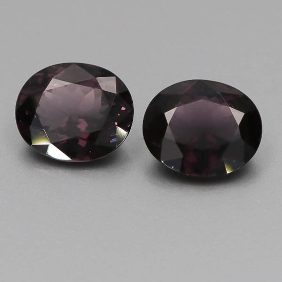 Natural Purple Spinel Pair 10.63 Total Carats