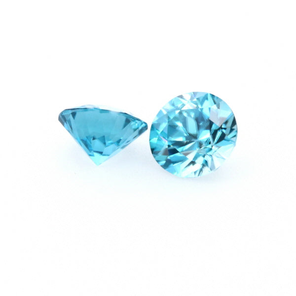 Natural Zircon Blue Color Round Shape 5.60ct