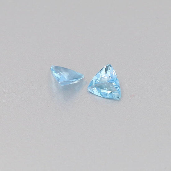 Natural Aquamarine Pair 0.92 Total Carats Weight