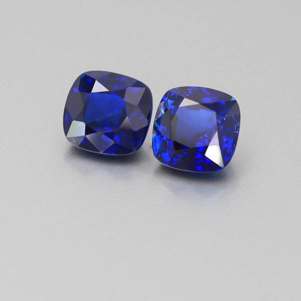 Natural Vivid Blue Sapphire Pair 10.50 Carats GRS Report Pending