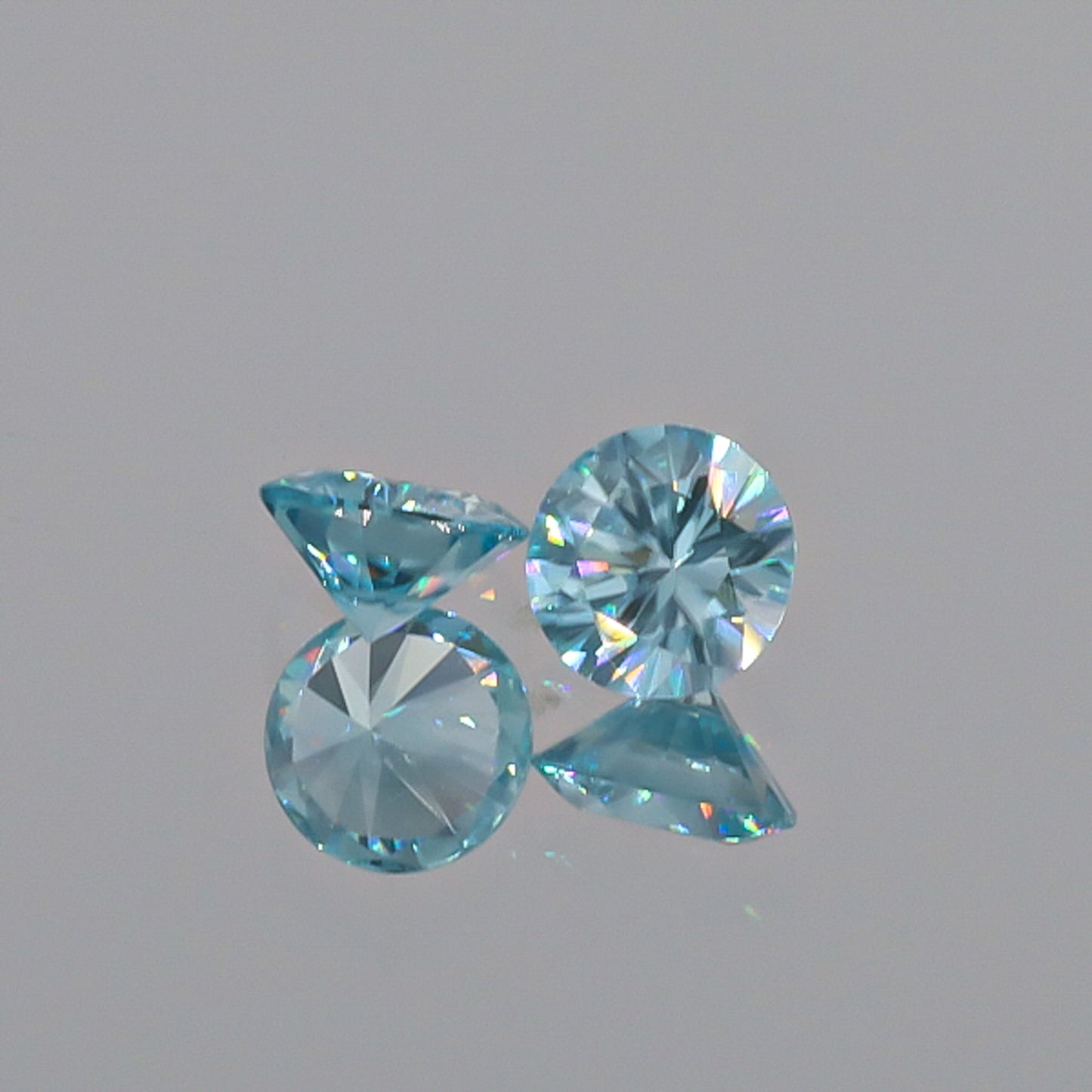 Natural Blue Zircon Pair 3.32 Total Carats