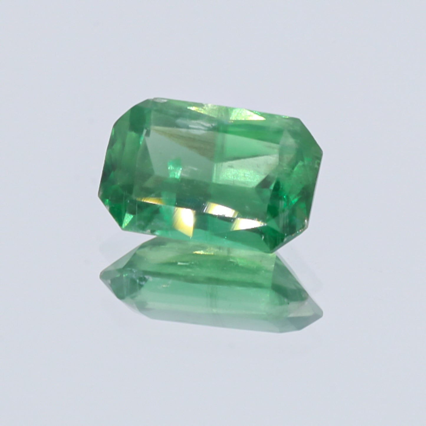 Natural Unheated Rare Green Kyanite Emerald Shape 10.98 Carats With GRS Report
