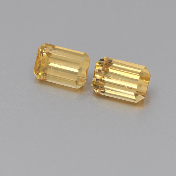 Natural Canary Garnet Pair 5.87 Total Carats