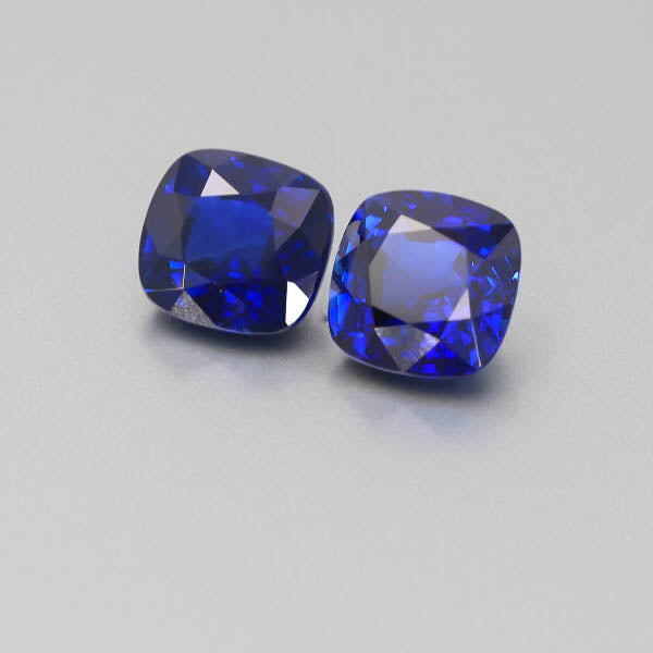 Natural Vivid Blue Sapphire Pair 10.50 Carats GRS Report Pending